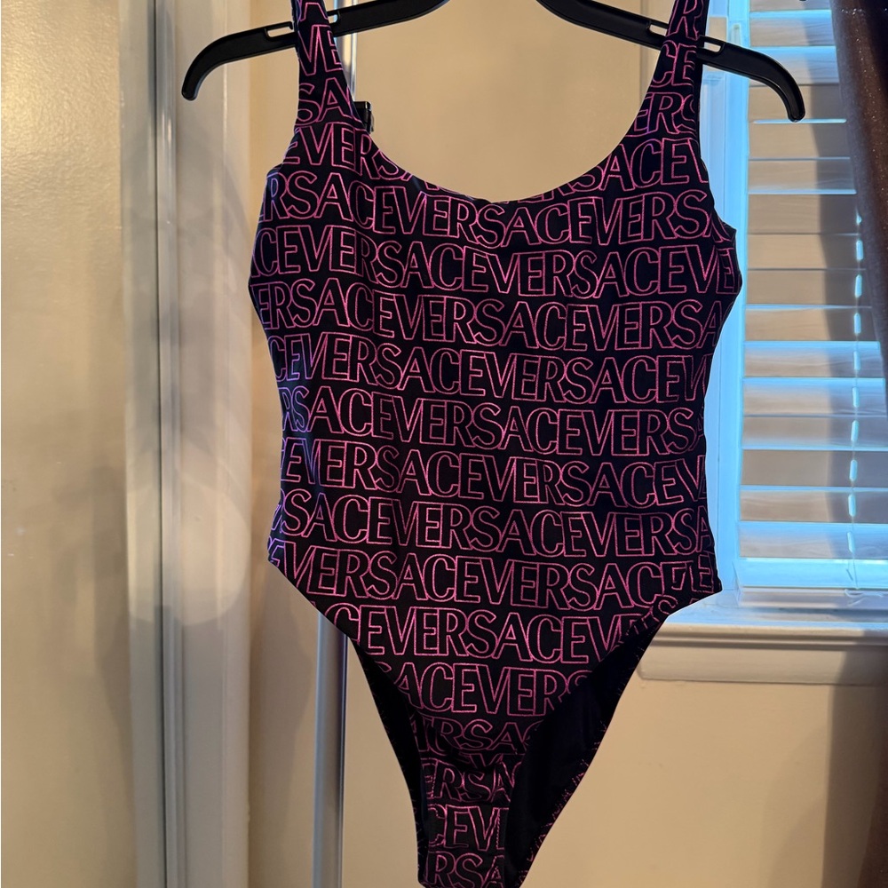 Versace Metallic one piece swimsuit